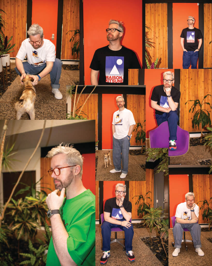 photo collage of Rexx DeMarzio, owner of Foxface Design, in various poses and outfits